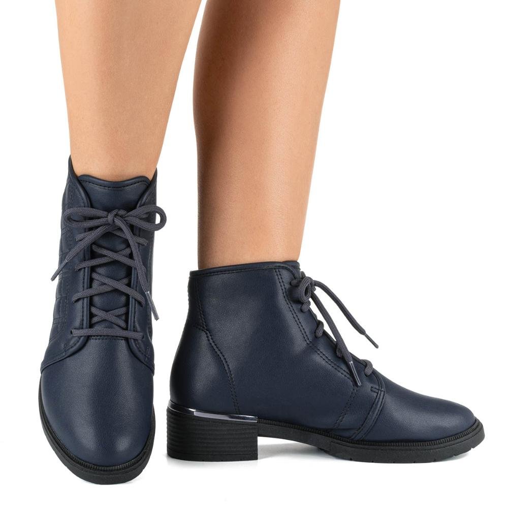 Bota Coturno Campesí L9971 Azul Marinho 2