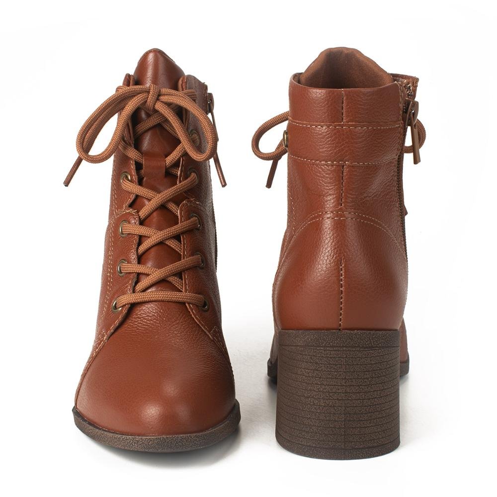 Bota Coturno de Couro DA083 Marrom 4