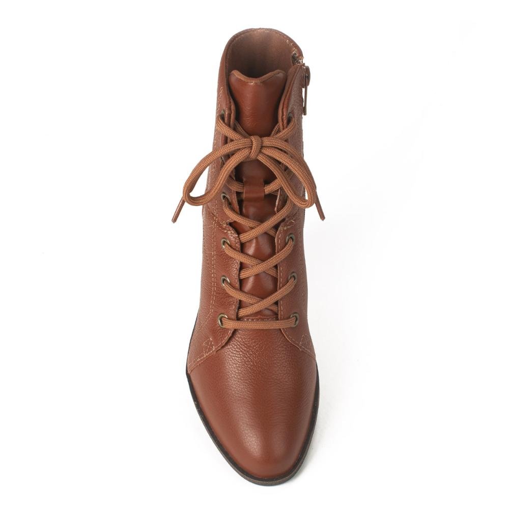 Bota Coturno de Couro DA083 Marrom 6