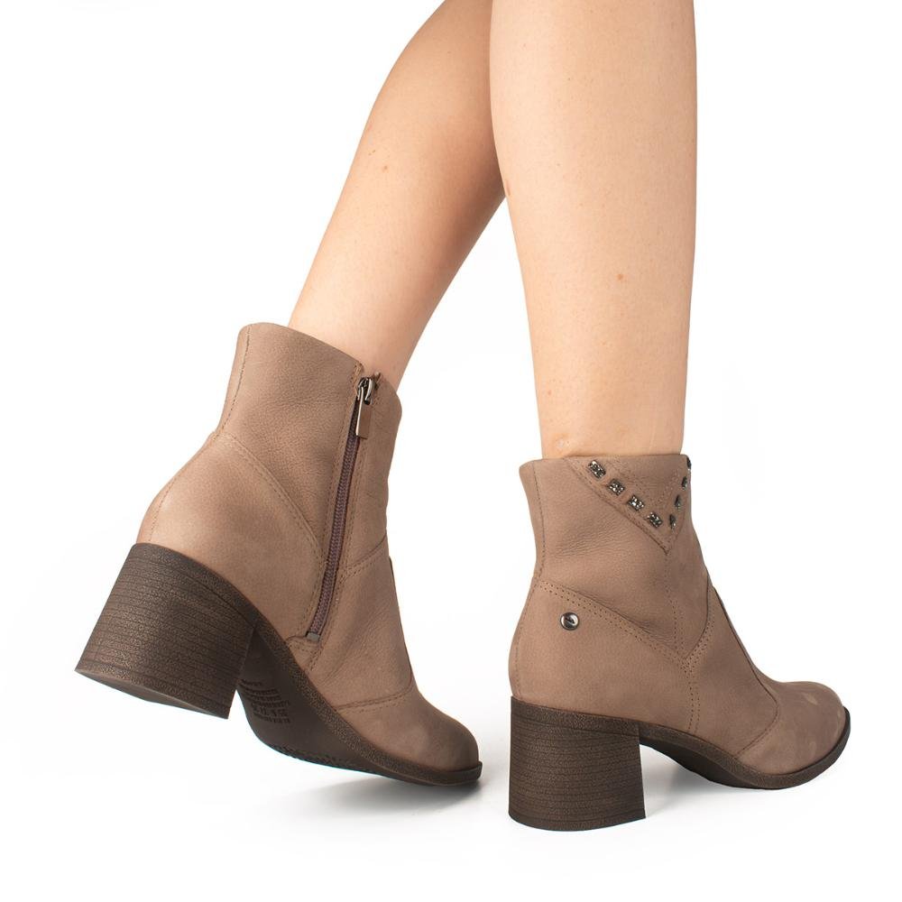 Bota Dakota de Couro Com Cano Curto DA082 Cinza 2