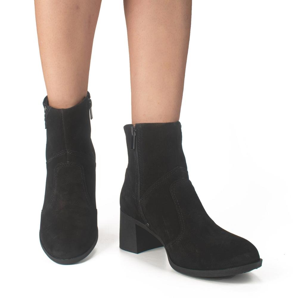 Bota Dakota de Couro Com Cano Curto DA082 Preto 2