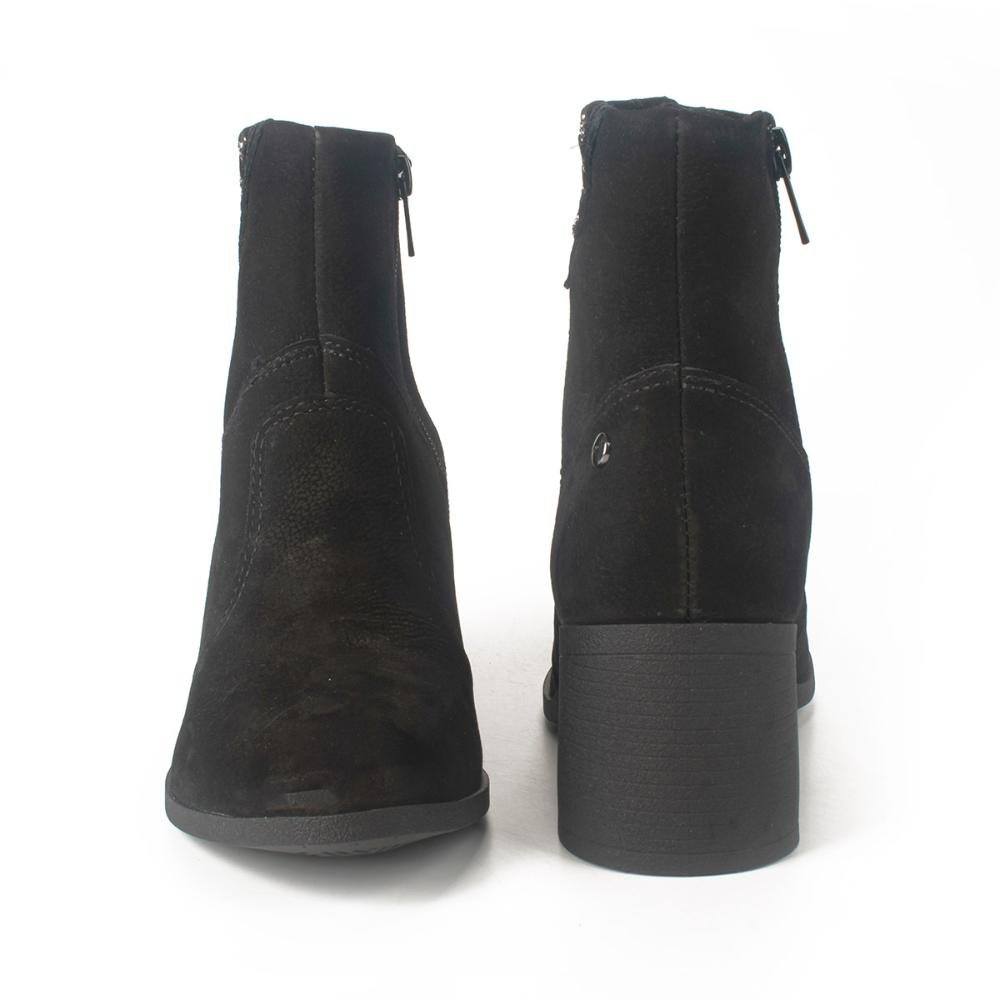 Bota Dakota de Couro Com Cano Curto DA082 Preto 4