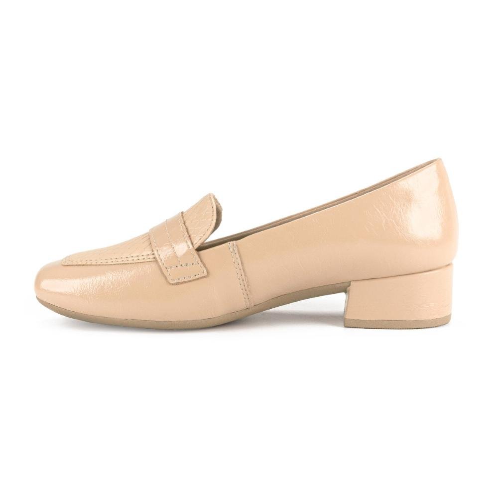 Sapato Campesí de Salto Bloco Bege 3