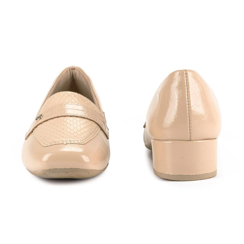 Sapato Campesí de Salto Bloco Bege 4