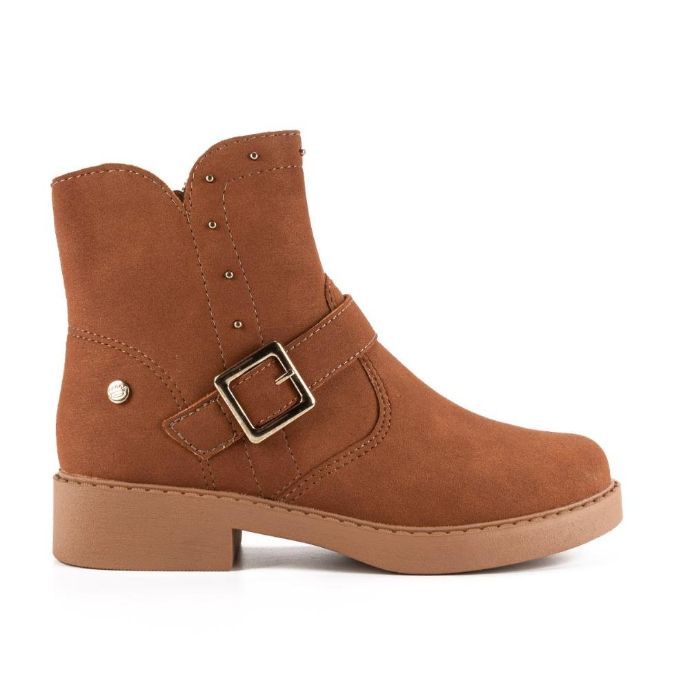 Bota Pink Cats Infantil de Cano Curto V4362 Marrom 1