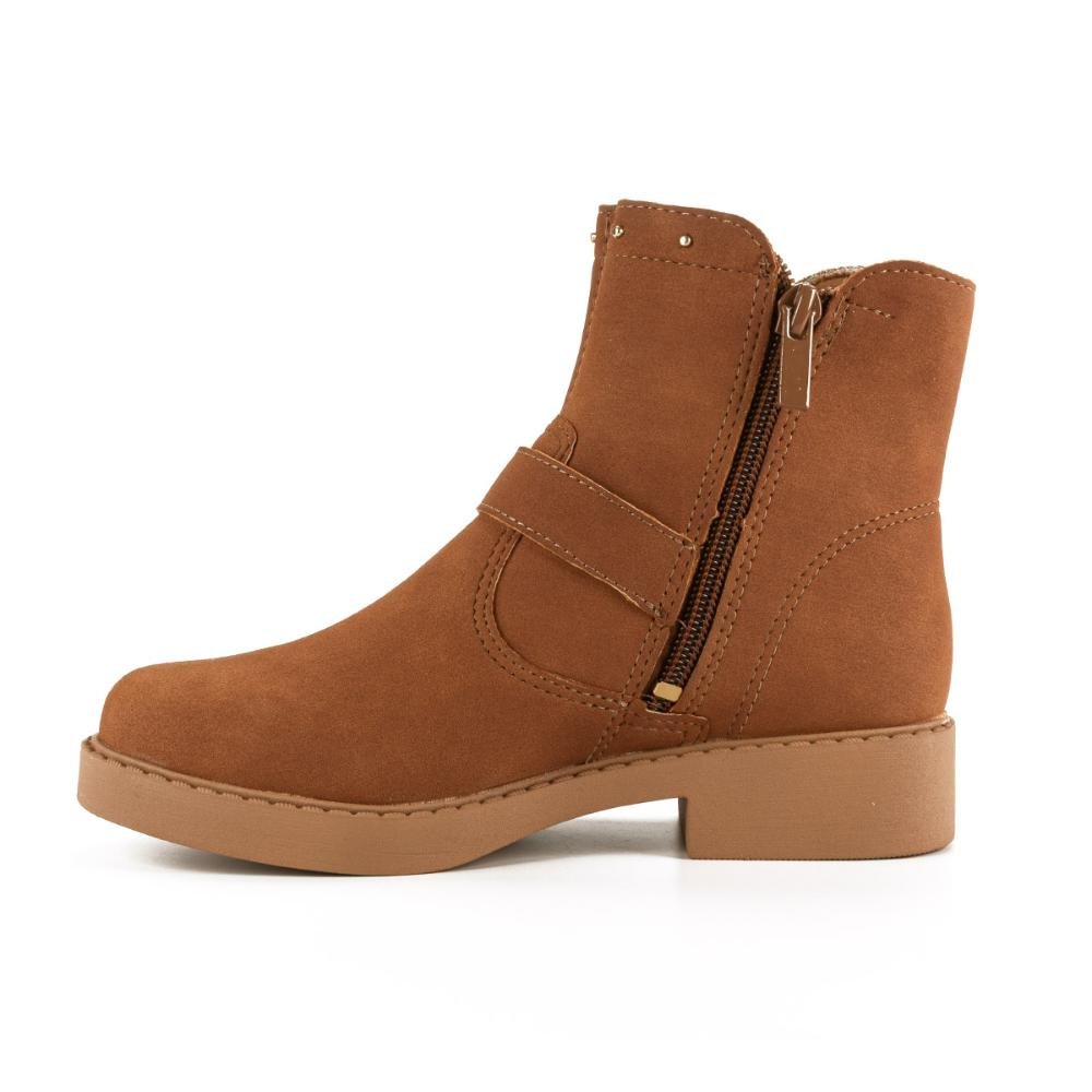 Bota Pink Cats Infantil de Cano Curto V4362 Marrom 2