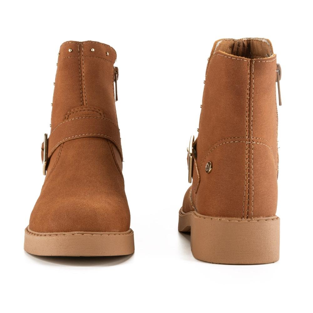 Bota Pink Cats Infantil de Cano Curto V4362 Marrom 3