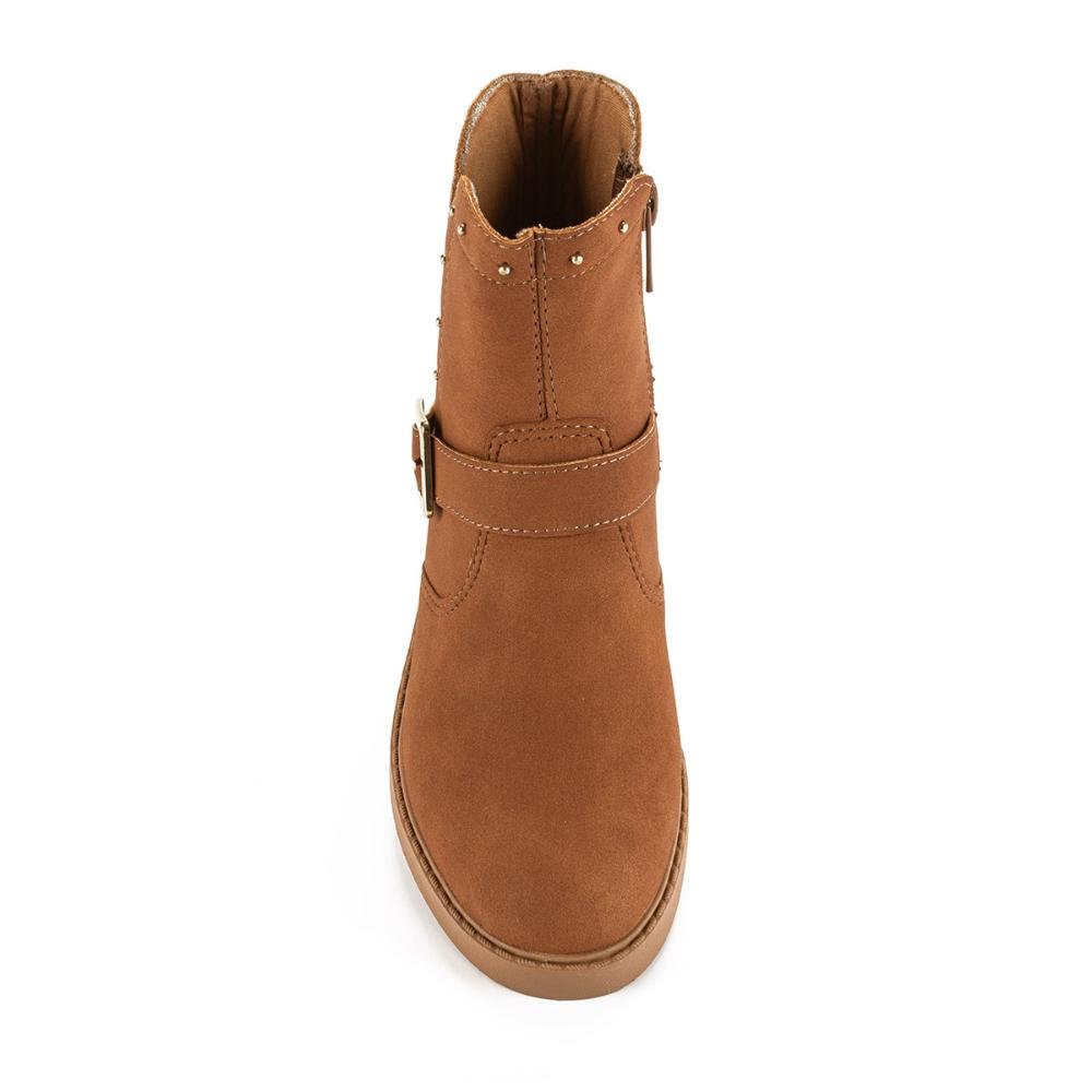 Bota Pink Cats Infantil de Cano Curto V4362 Marrom 5