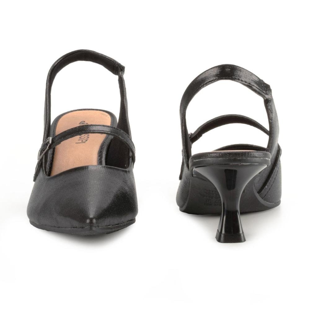 Scarpin Mississipi de Salto Alto Preto 4