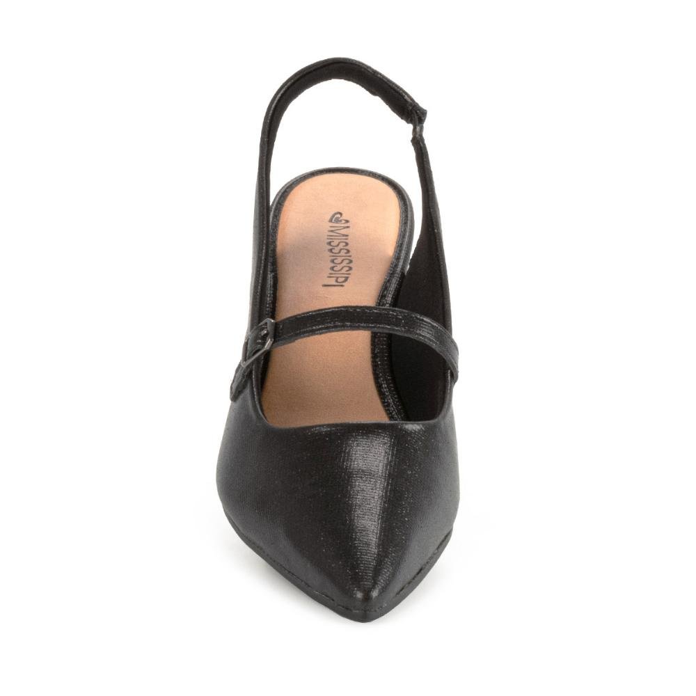 Scarpin Mississipi de Salto Alto Preto 6