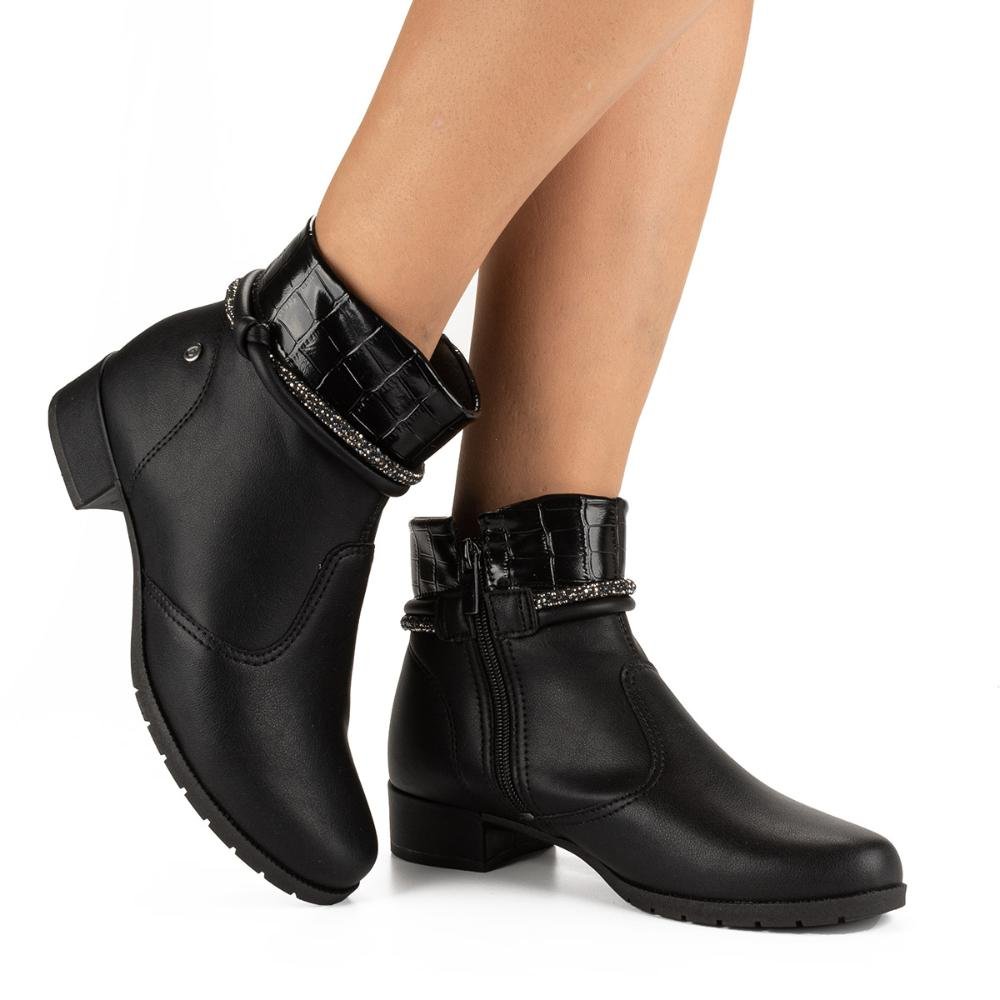 Bota Campesí de Cano Curto L9885 Preto 2