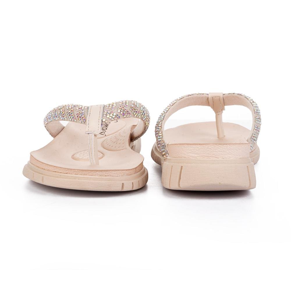 Chinelo Campesí Com Brilhos L9725 Bege 4
