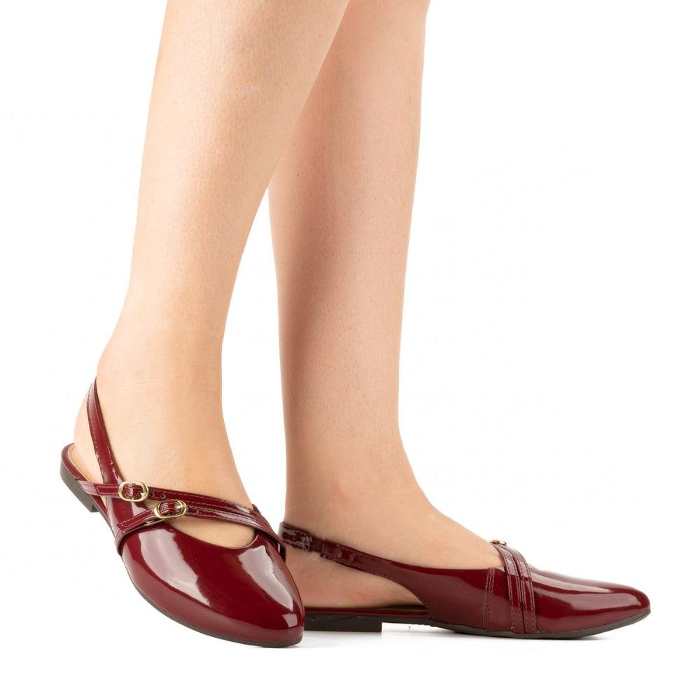 Sapatilha Dakota Slingback G9838 Vermelho 2
