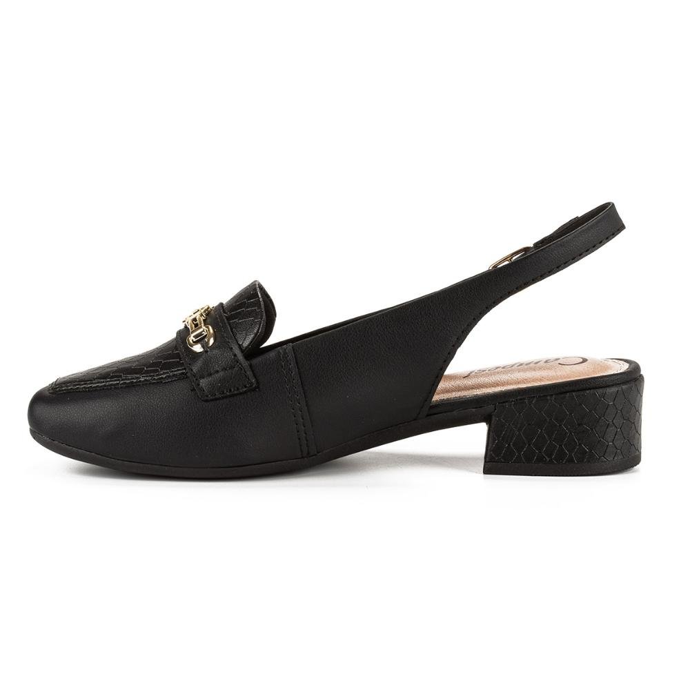 Sapato Campesí de Salto Bloco Preto 3