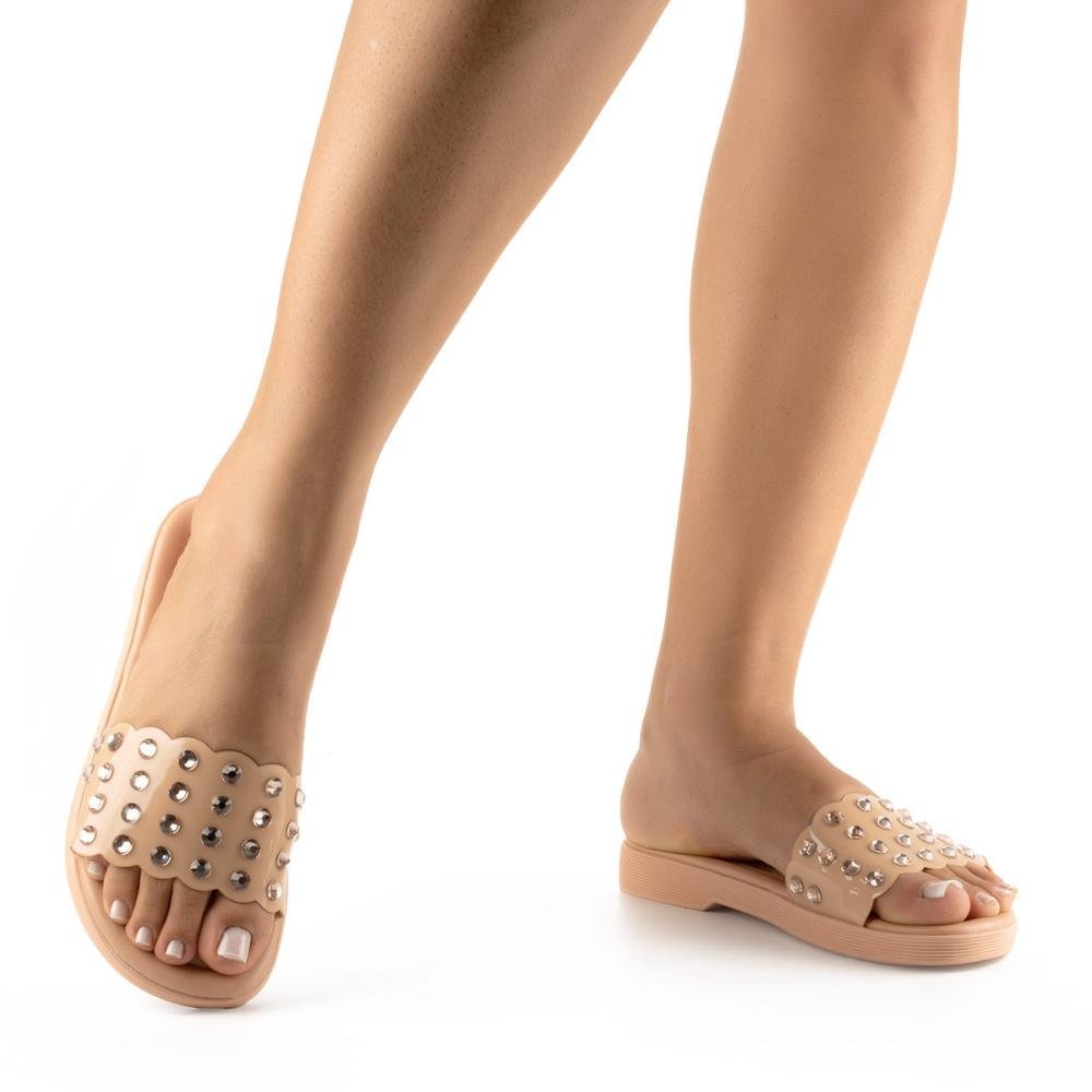 Slide Mississipi Com Brilhos Feminino MB621 Bege 2