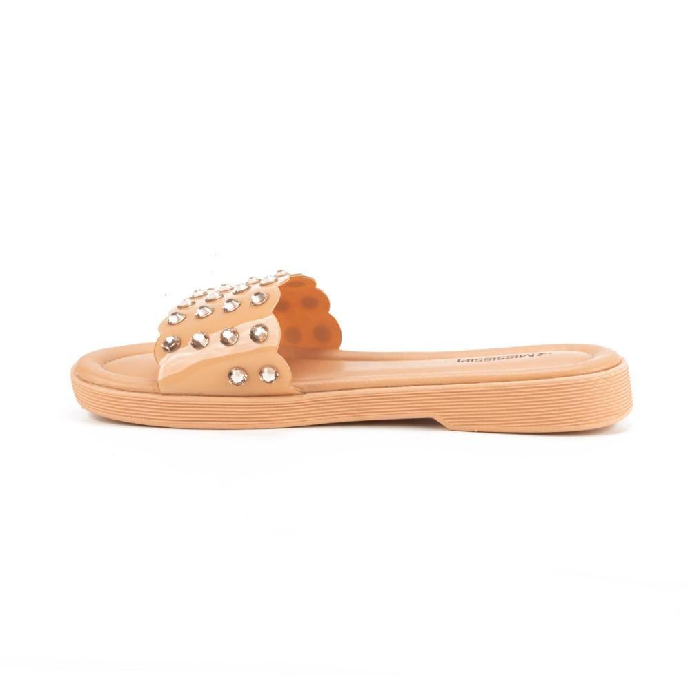 Slide Mississipi Com Brilhos Feminino MB621 Bege 3
