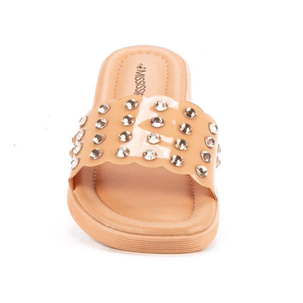 Slide Mississipi Com Brilhos Feminino MB621 Bege 6
