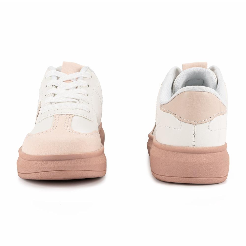 Tênis Pink Cats Infantil Casual E V4641 Branco/Rosa 4