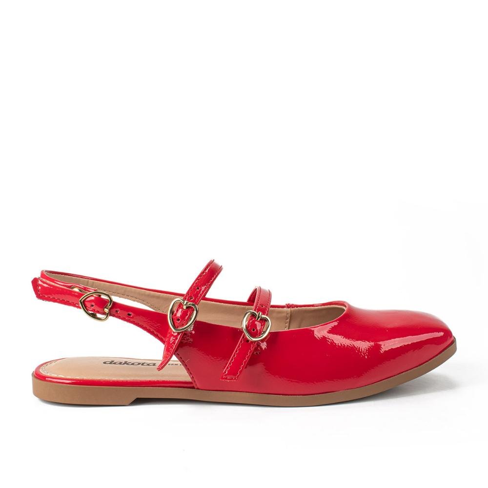 Sapatilha Dakota Slingback Feminino DA492 Vermelho 1