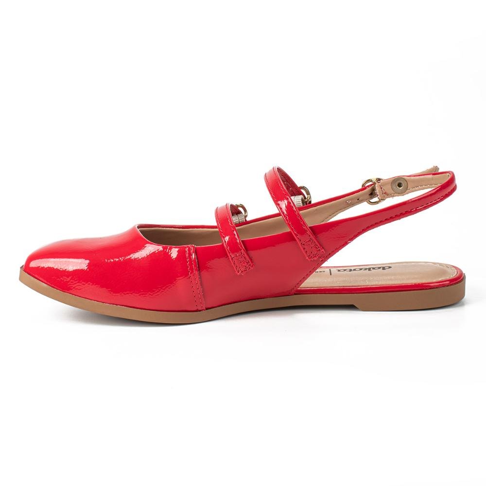 Sapatilha Dakota Slingback Feminino DA492 Vermelho 3