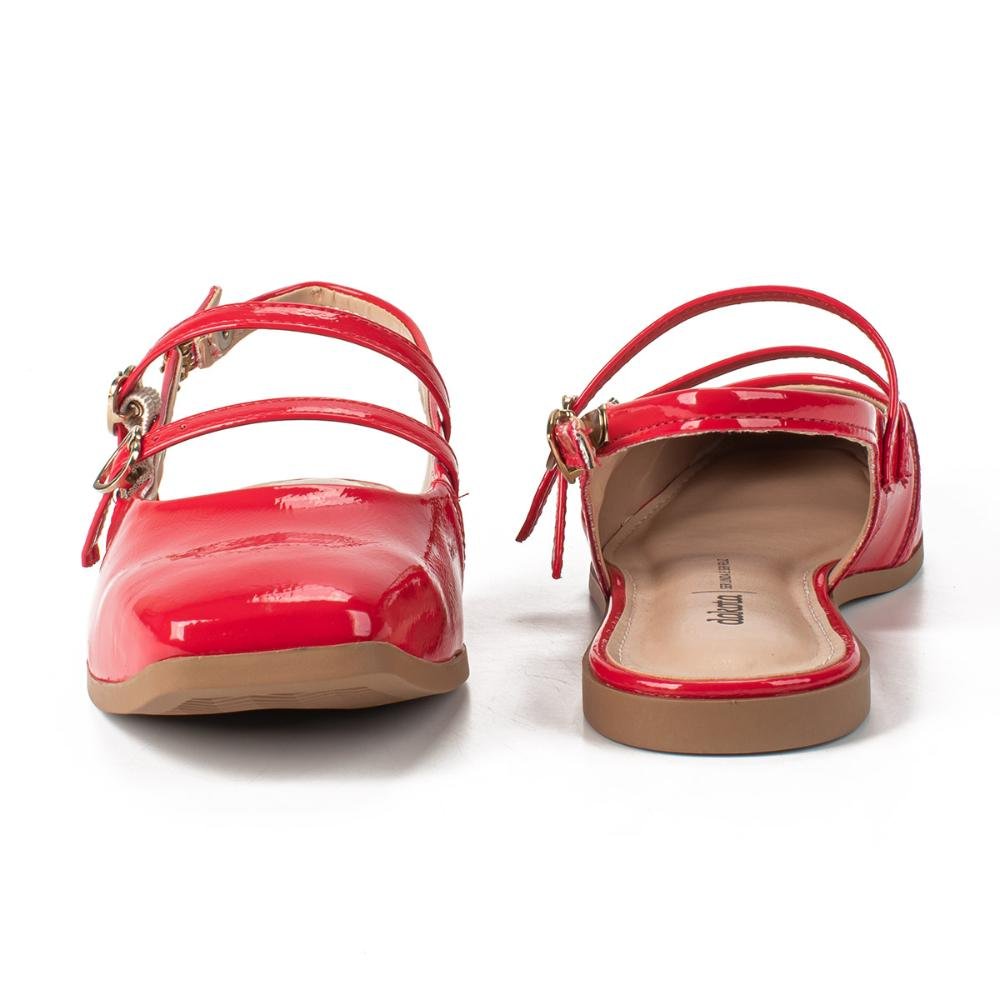Sapatilha Dakota Slingback Feminino DA492 Vermelho 4