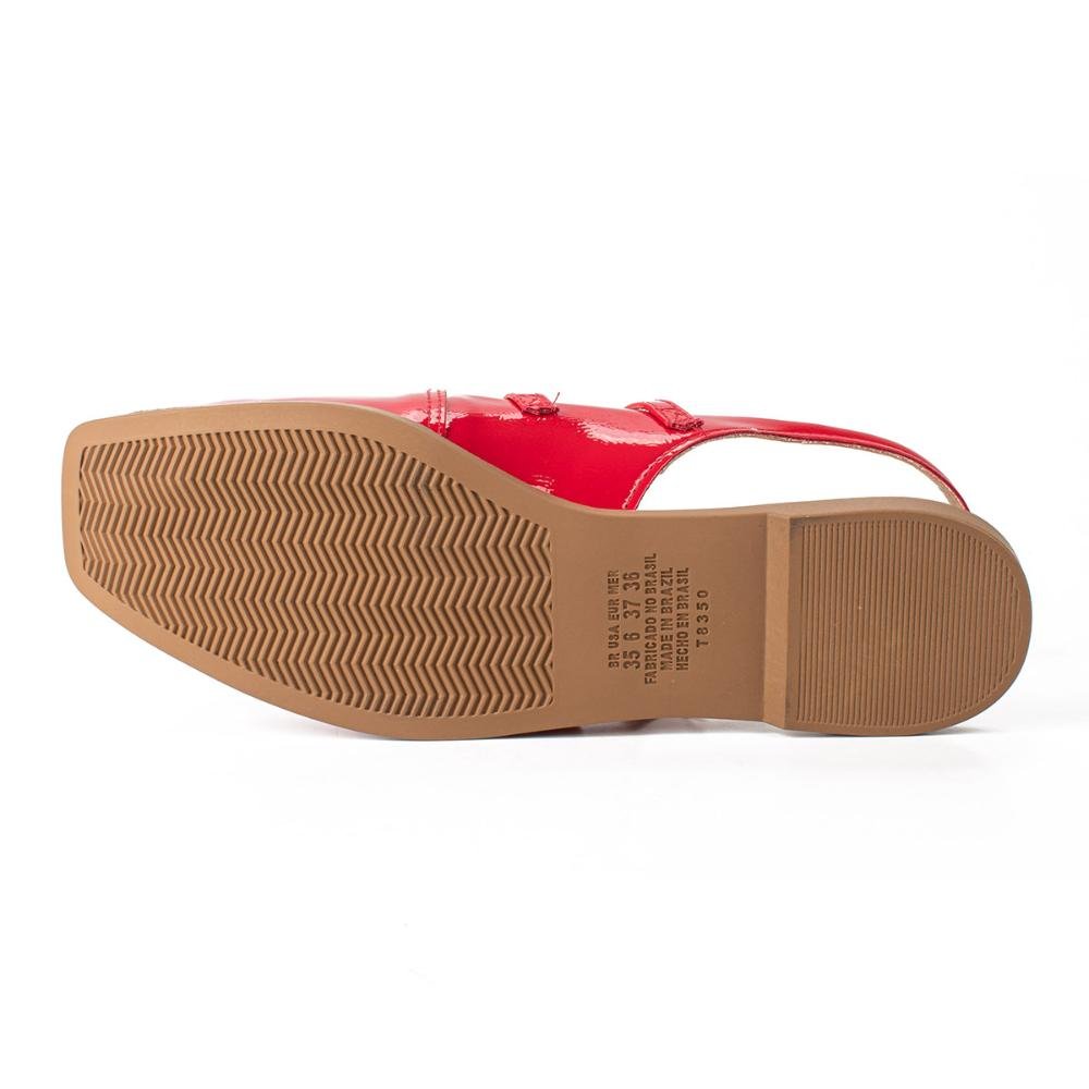 Sapatilha Dakota Slingback Feminino DA492 Vermelho 5