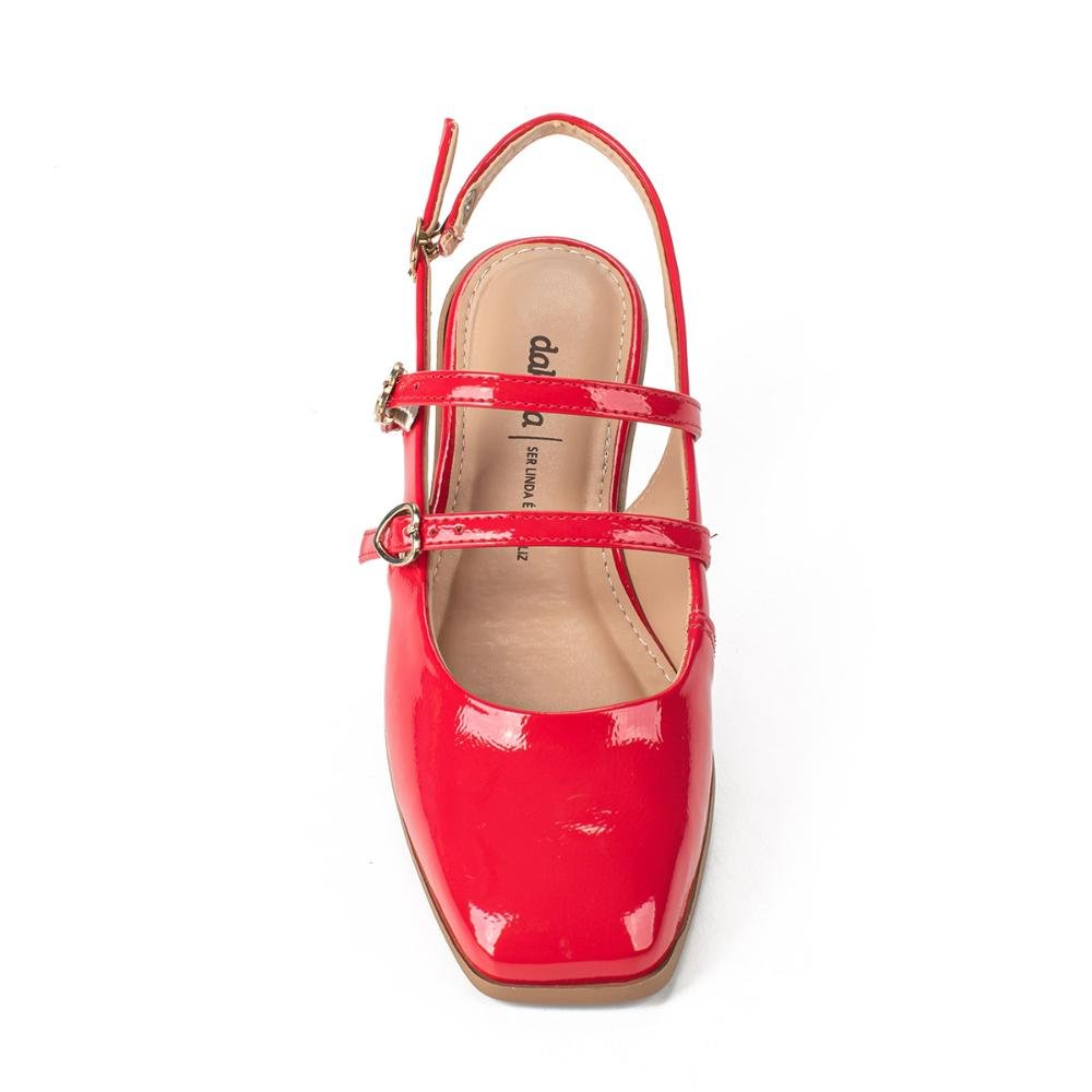 Sapatilha Dakota Slingback Feminino DA492 Vermelho 6