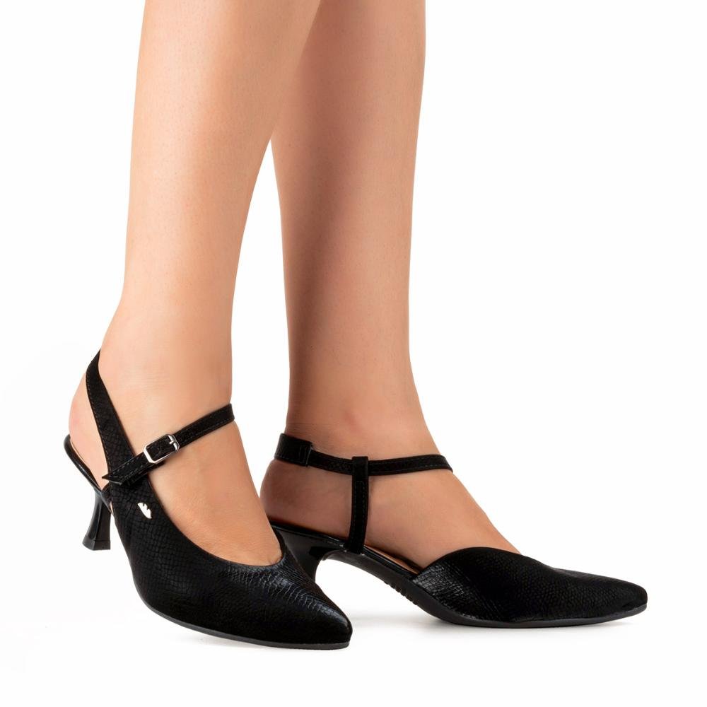 Scarpin Dakota de Salto Alto DA582 Preto 2