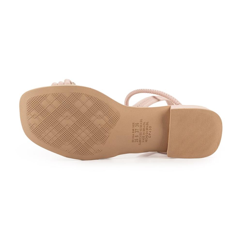 Sandália Campesí de Salto Baixo CP431 Rosa 4