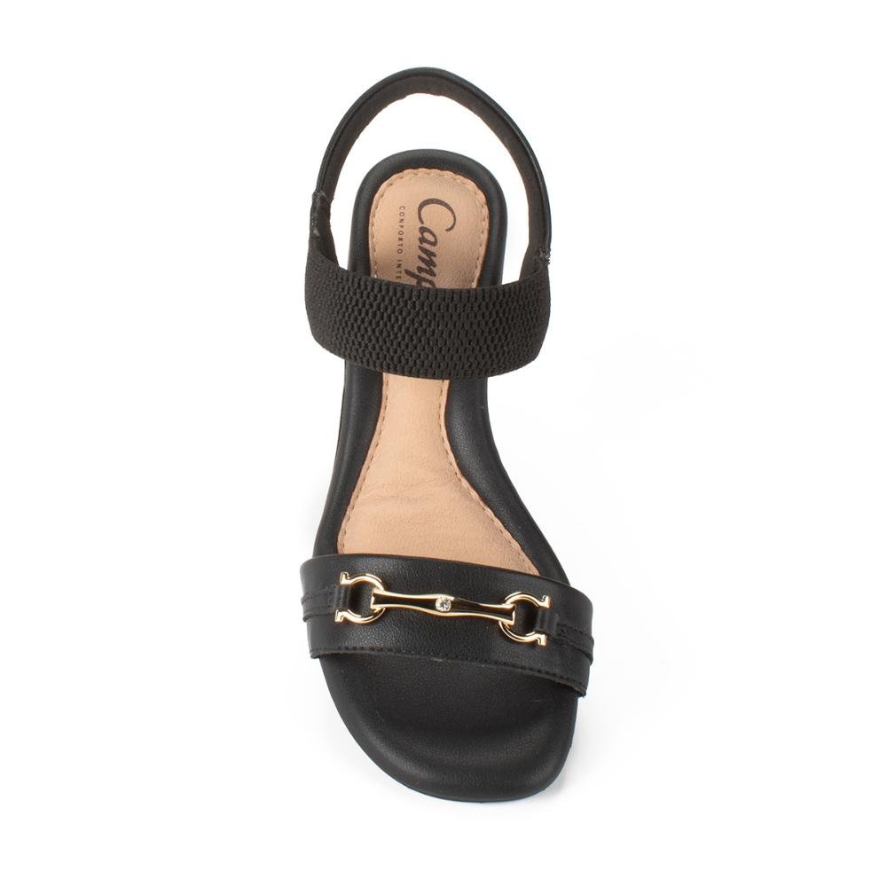 Sandália Campesí de Salto Bloco CP301 Preto 12