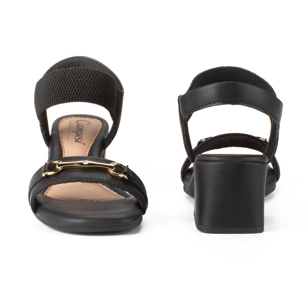 Sandália Campesí de Salto Bloco CP301 Preto 4