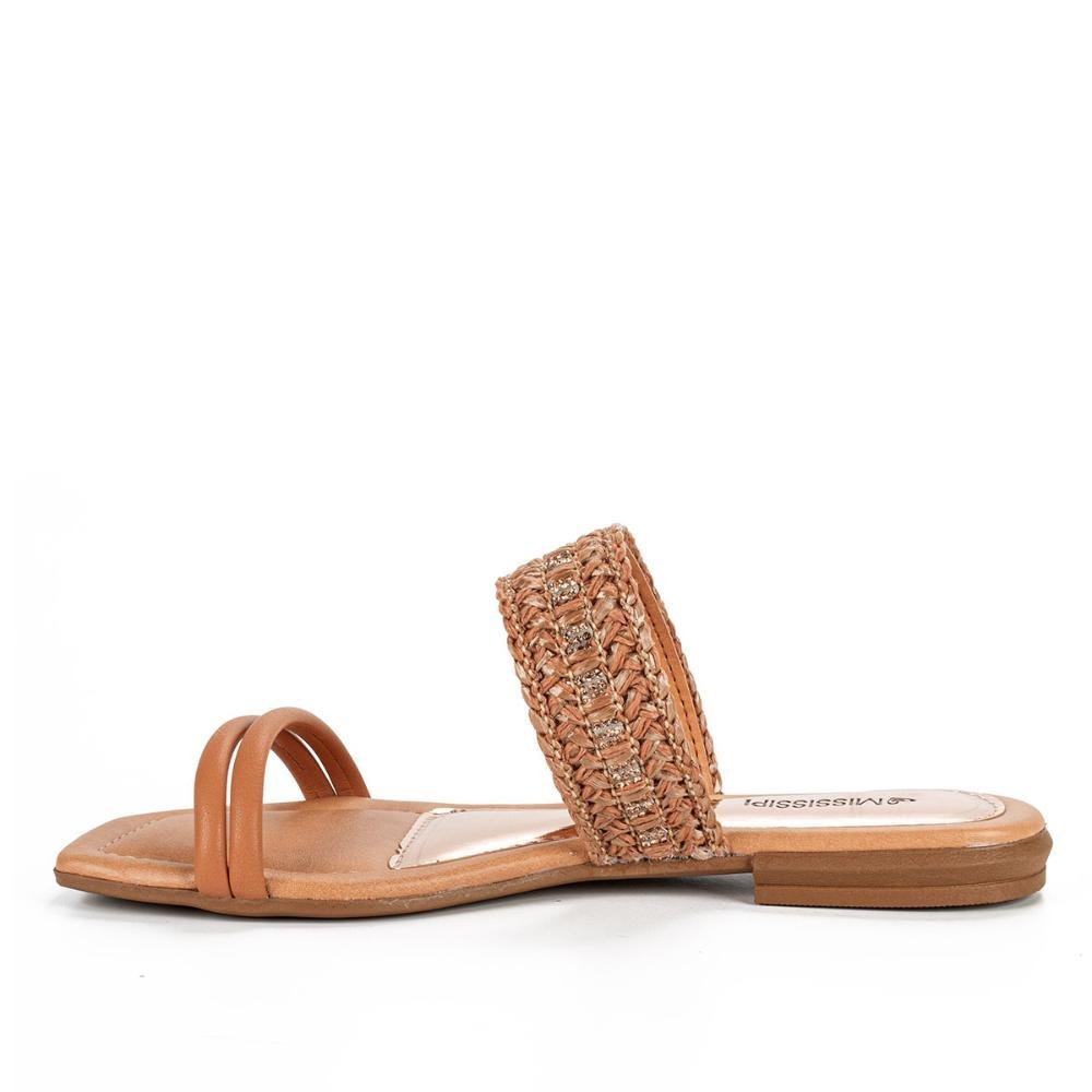 Chinelo Mississipi Feminino MB261 Caramelo 2