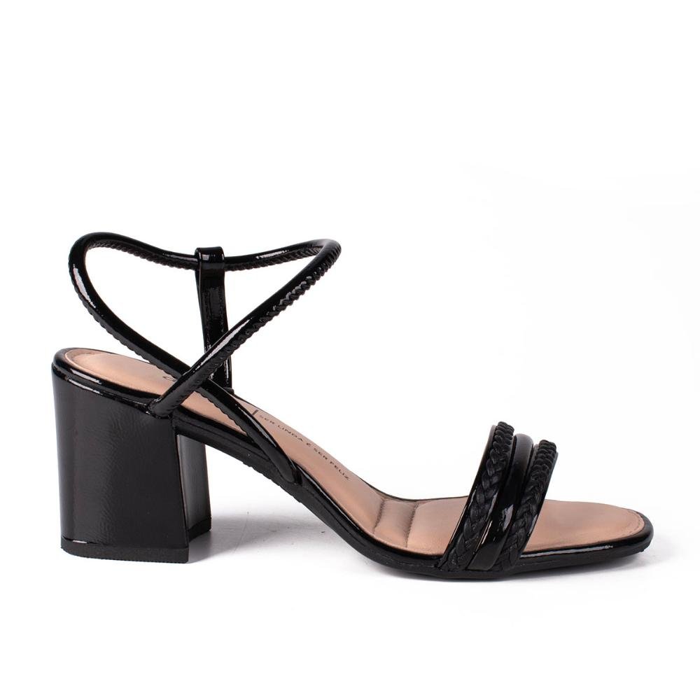Sandália Dakota de Salto Bloco Y8431 Preto 1