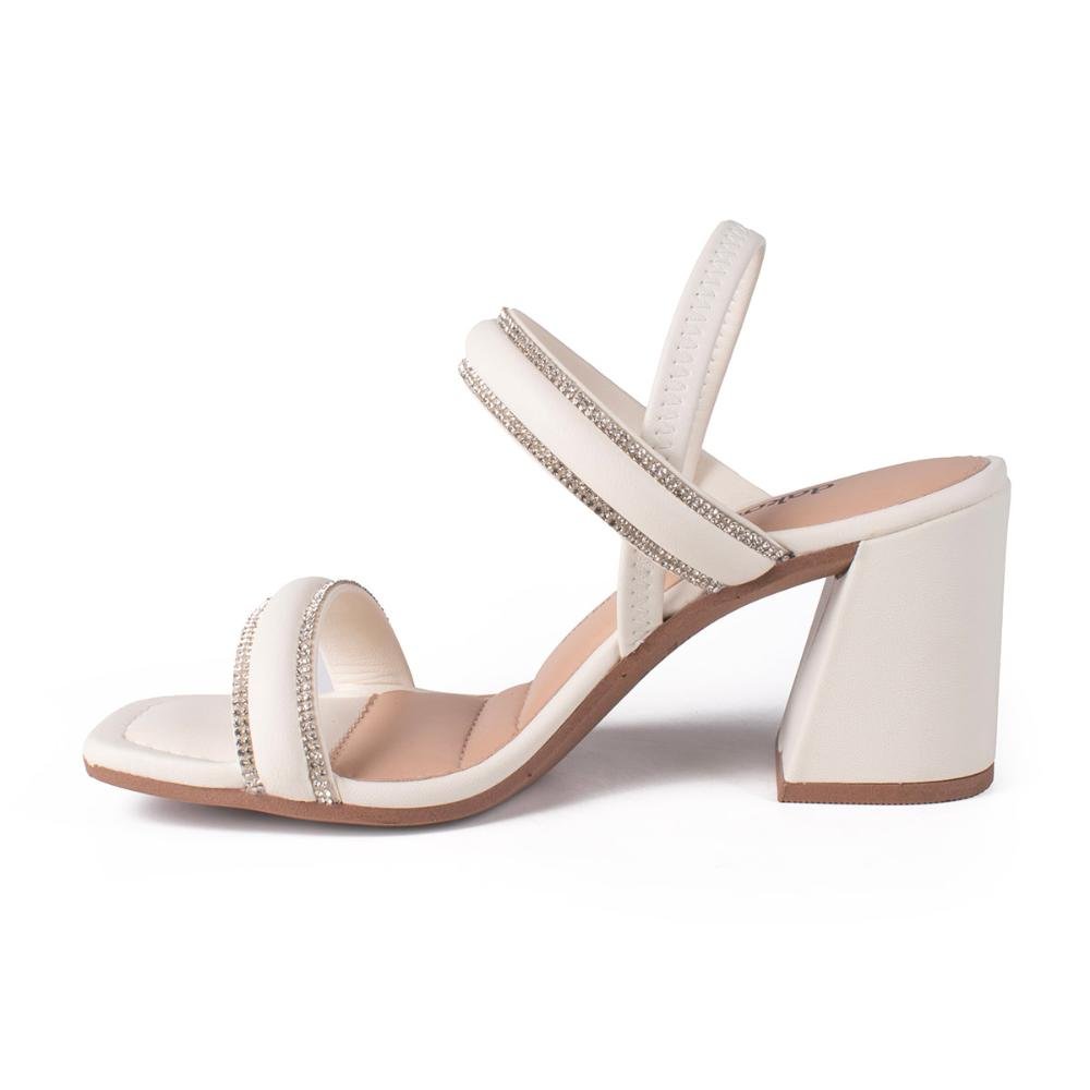 Sandália Dakota de Salto Bloco Feminina Y8361 Off White 3