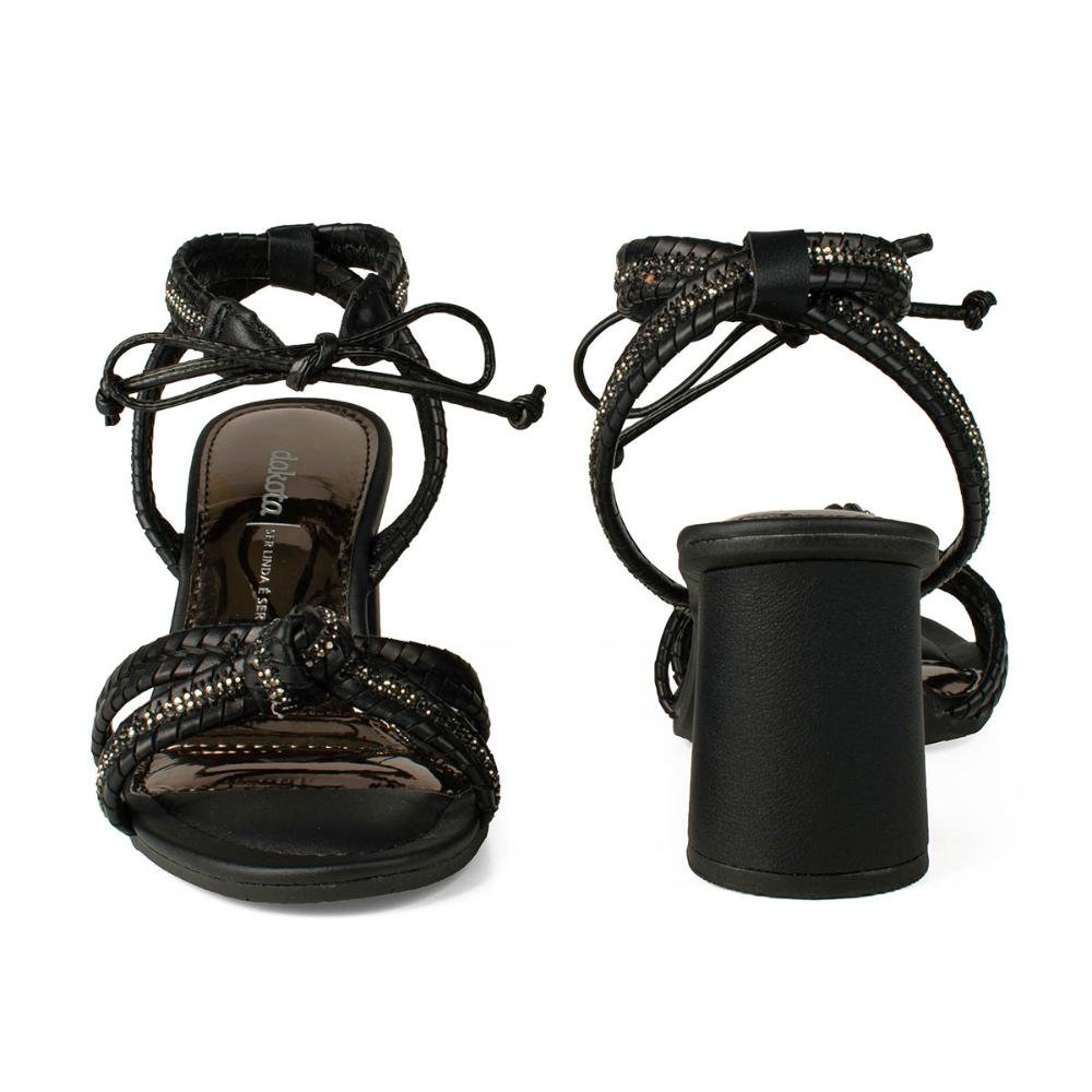 Sandália Dakota de Salto Bloco Y7931 Preto 4