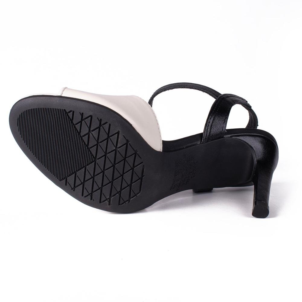 Sandália Dakota Em Couro de Salto Alto Y8242 Bege 4