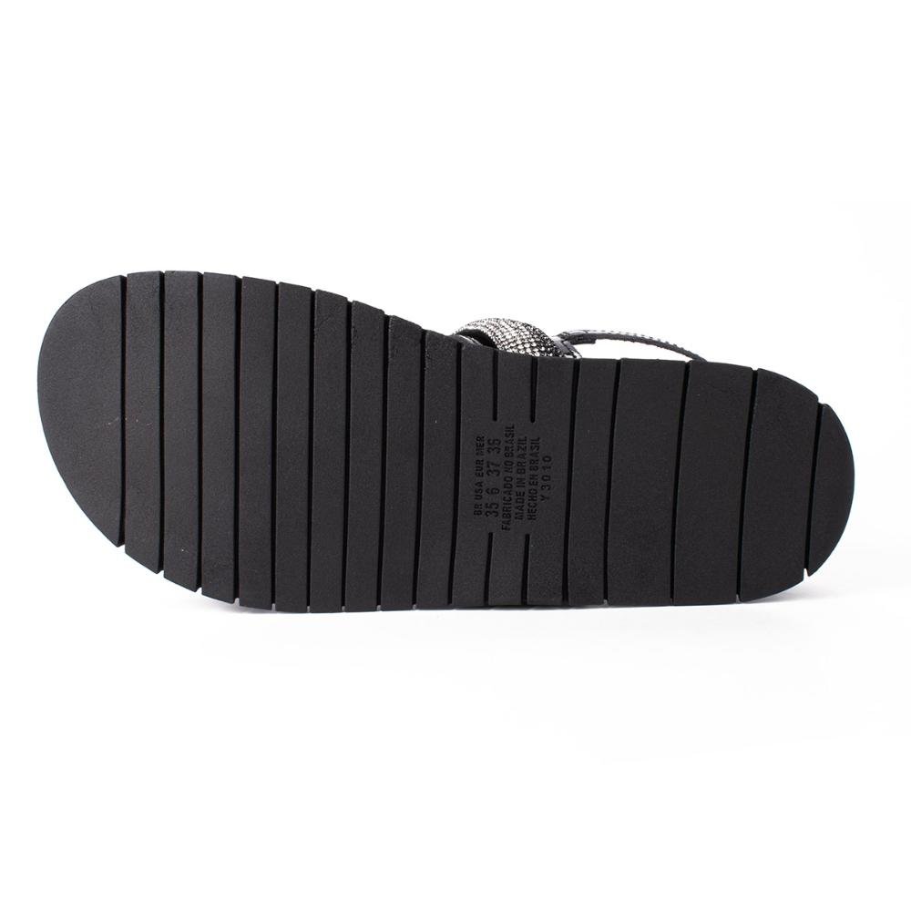 Sandália Dakota Flatform Com Brilhos Y7721 Preto 4