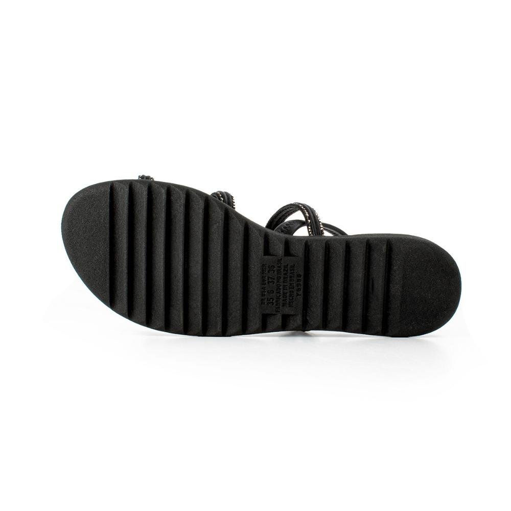Sandália Dakota Flatform Metalizada Feminina Y7571 Preto 4