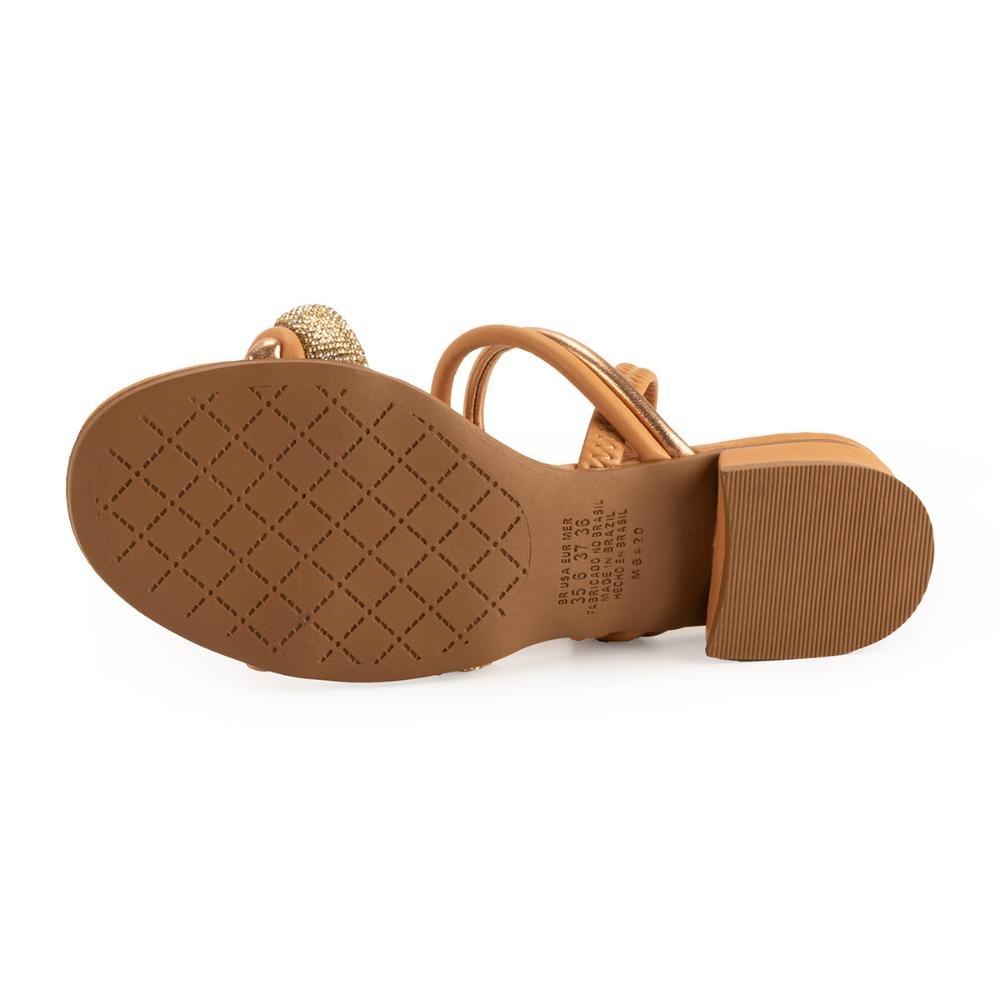 Sandália Mississipi de Salto Baixo MB423 Marrom 5