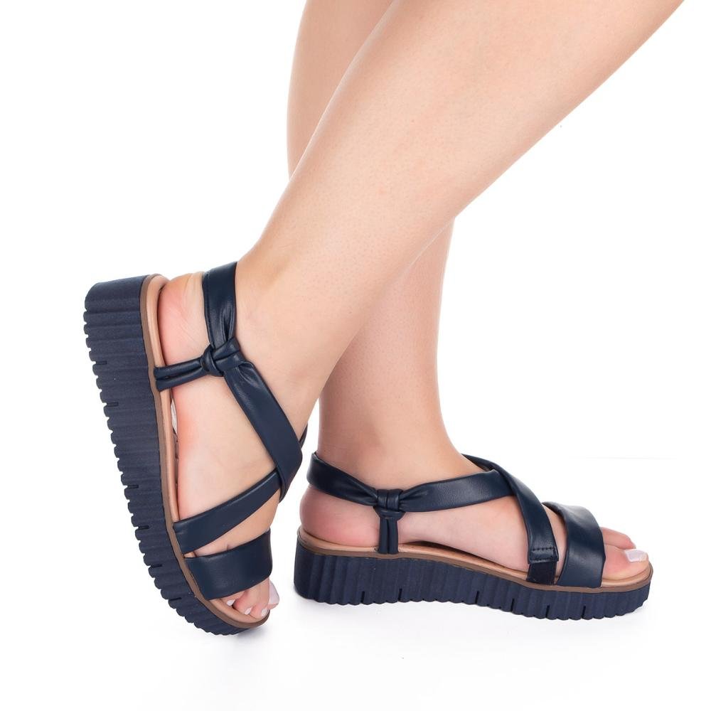 Sandália Campesí Flatform CP372 Azul 2