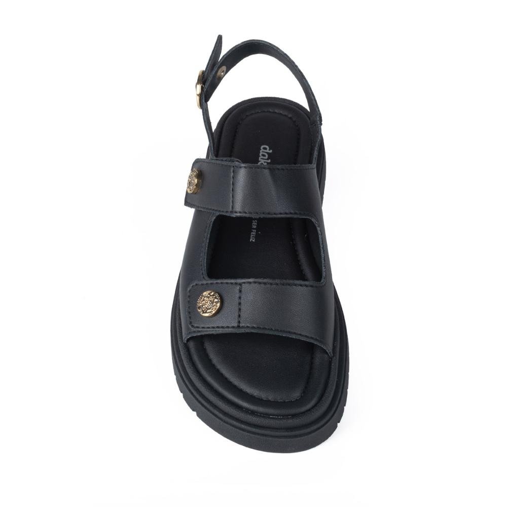 Sandália Dakota Flatform Metalizada Y8132 Preto 6