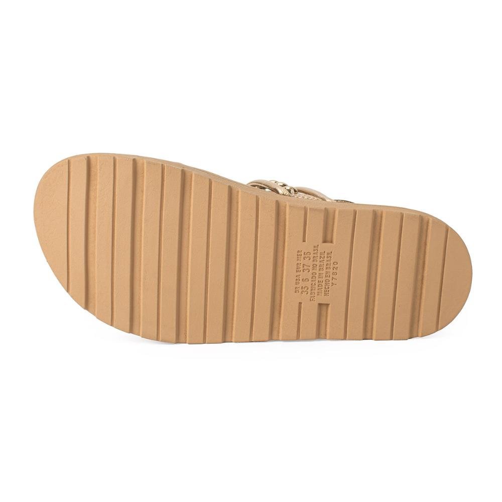 Sandália Dakota Flatform Metalizada Feminina Y7822 Dourado 5