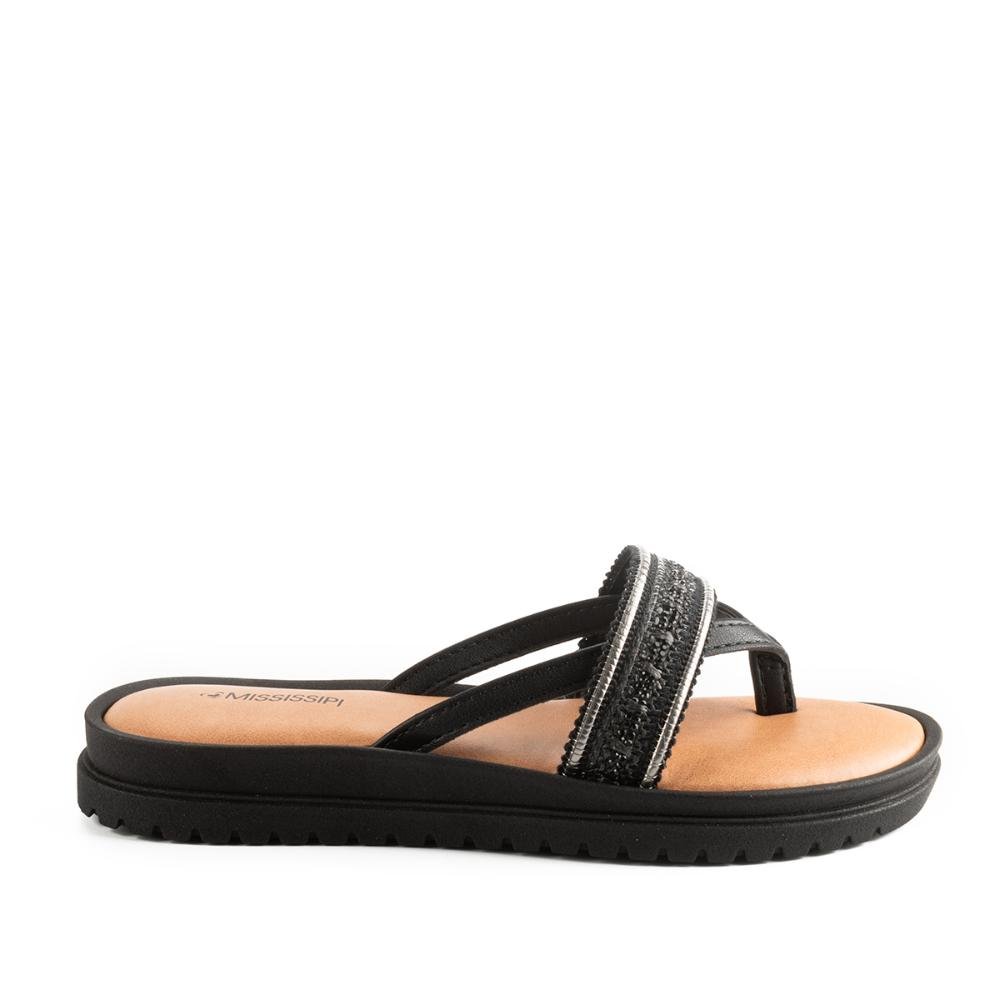 Chinelo Mississipi Flatform MB481 Preto 1