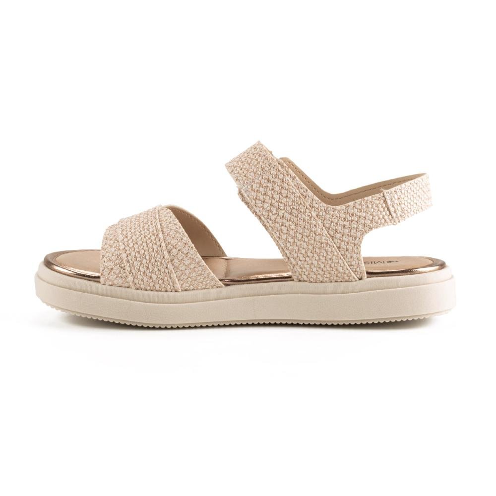 Sandália Mississipi Flatform MB523 Bege 3