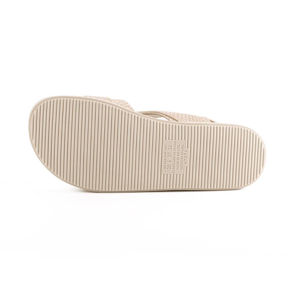 Sandália Mississipi Flatform MB523 Bege 4