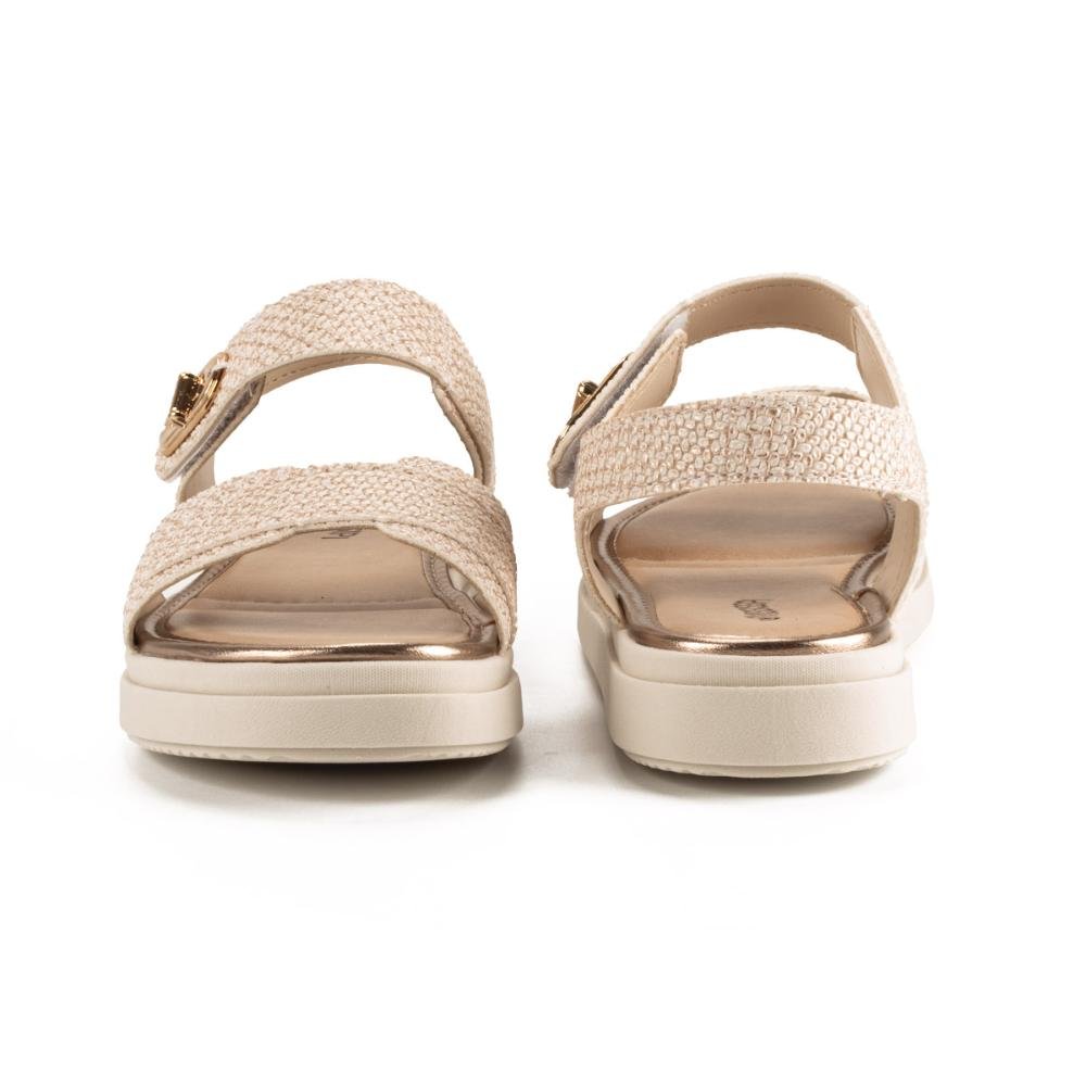 Sandália Mississipi Flatform MB523 Bege 5