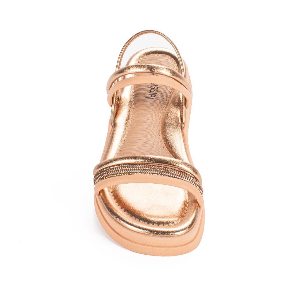 Sandália Mississipi Flatform MB533 Bege 6