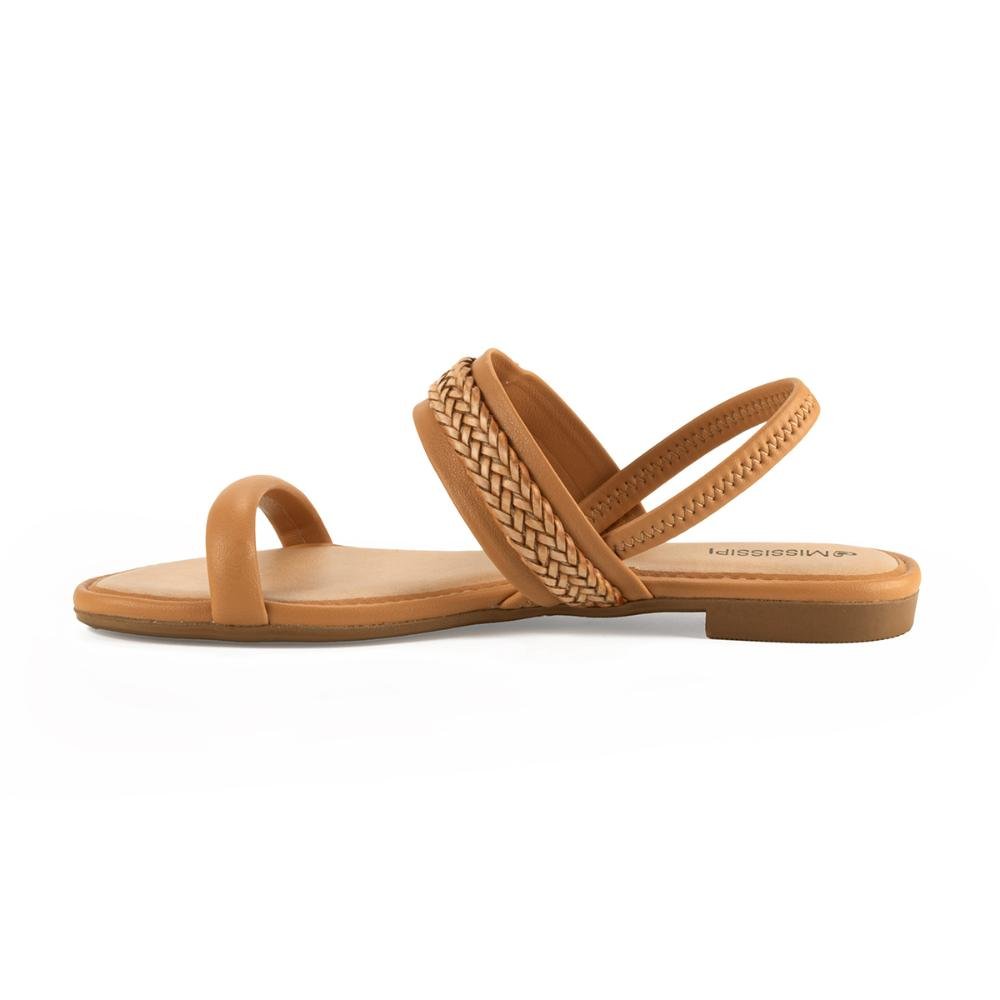 Sandália Mississipi Rasteira MB392 Marrom 3