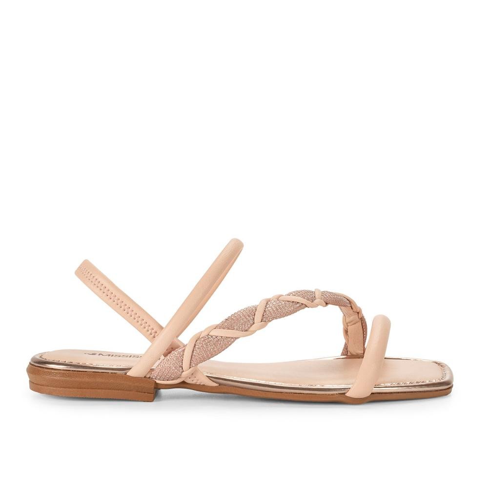 Sandália Mississipi Rasteira Feminina MI954 Off White 1