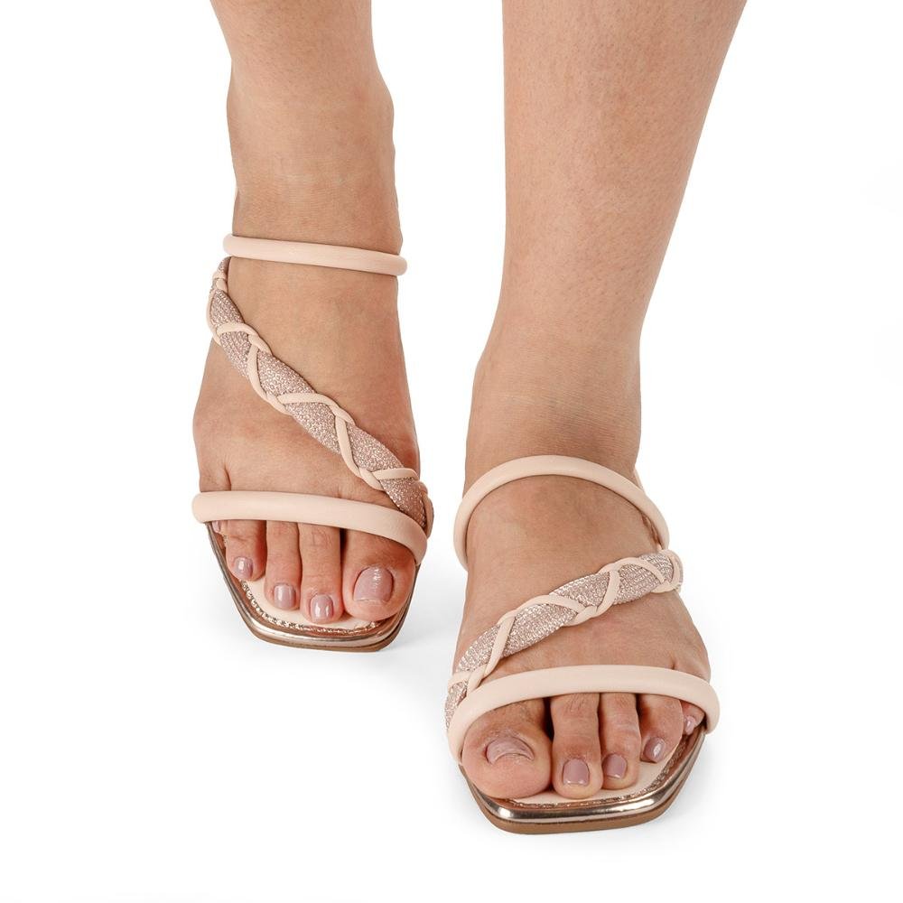 Sandália Mississipi Rasteira Feminina MI954 Off White 2